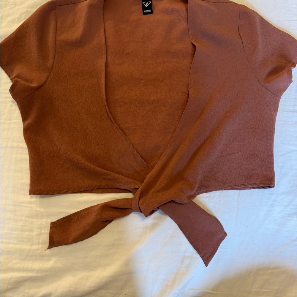Windsor Rust Wrap Top